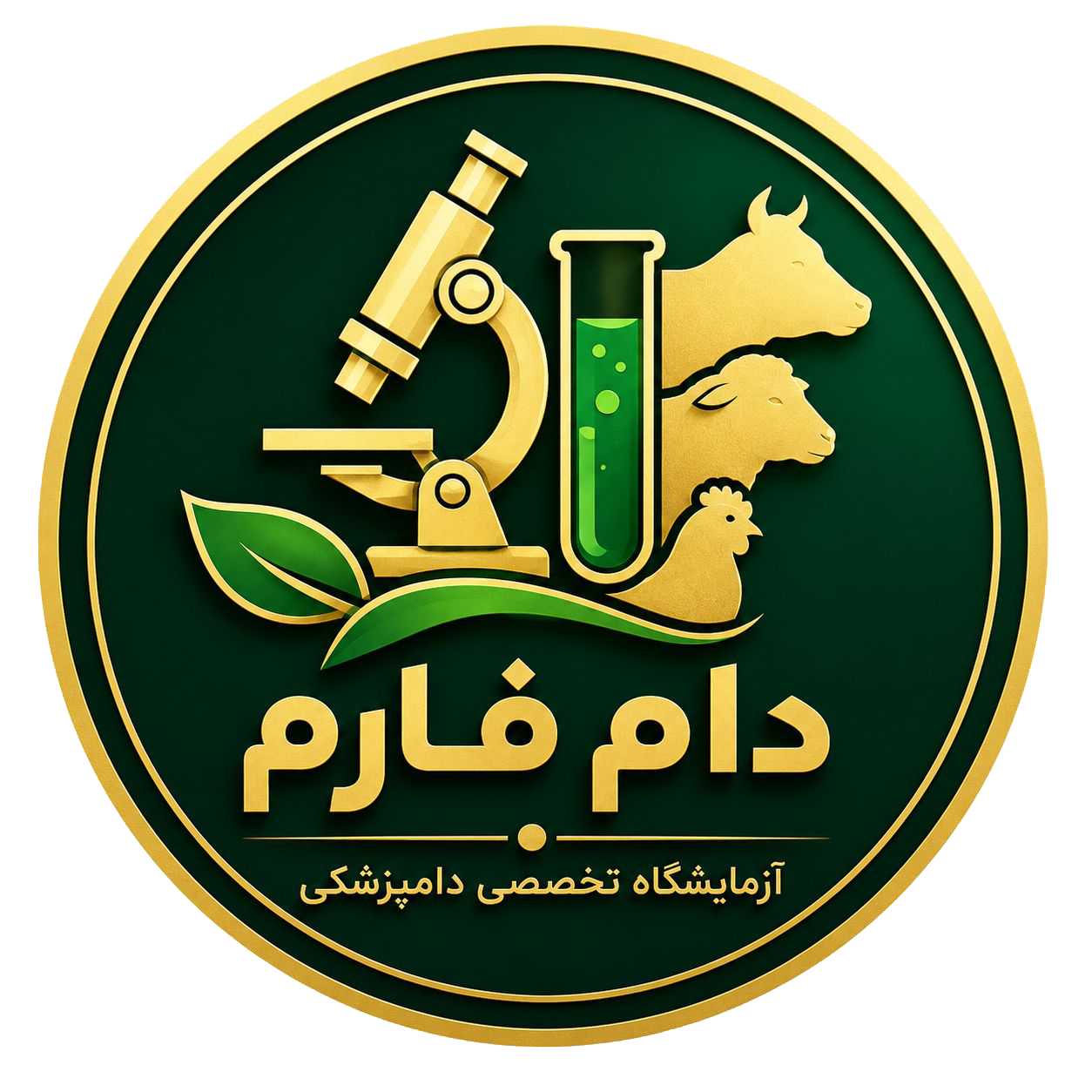 لوگوی آزمایشگاه دام‌فارم